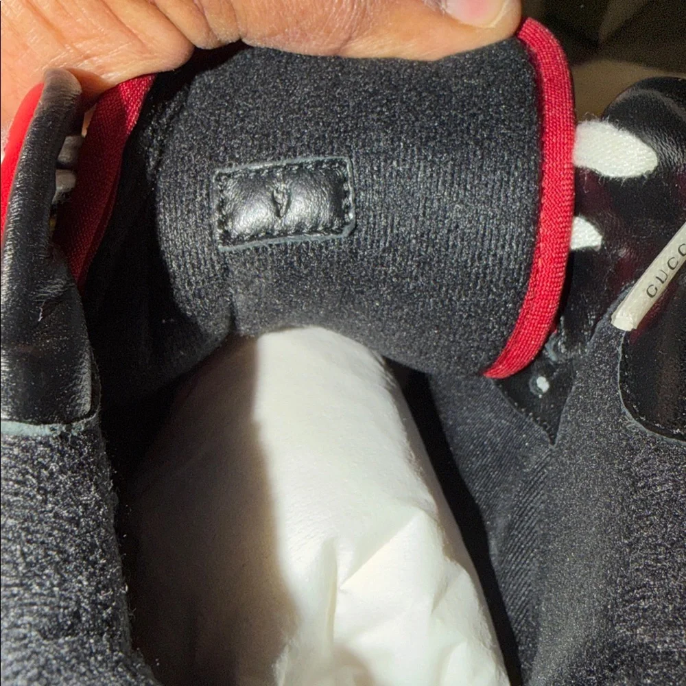 Gucci Men's Bold Red and Black Sneakers